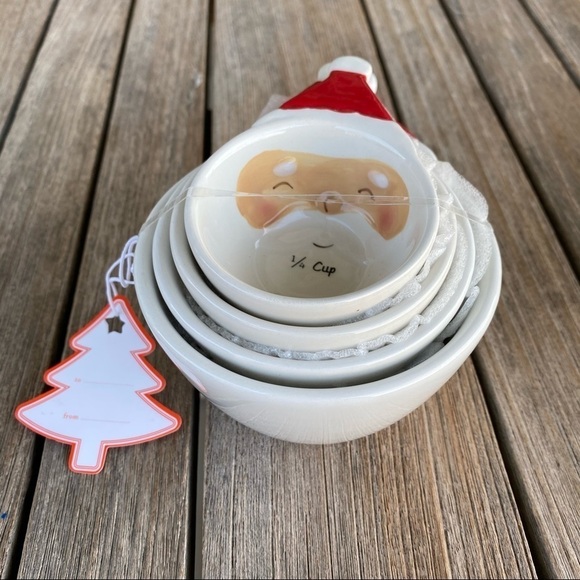 Christmas Santa Claus Ceramic Measuring Cups - Picture 8 of 8